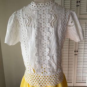 Women's Unbranded White Lace Blouse